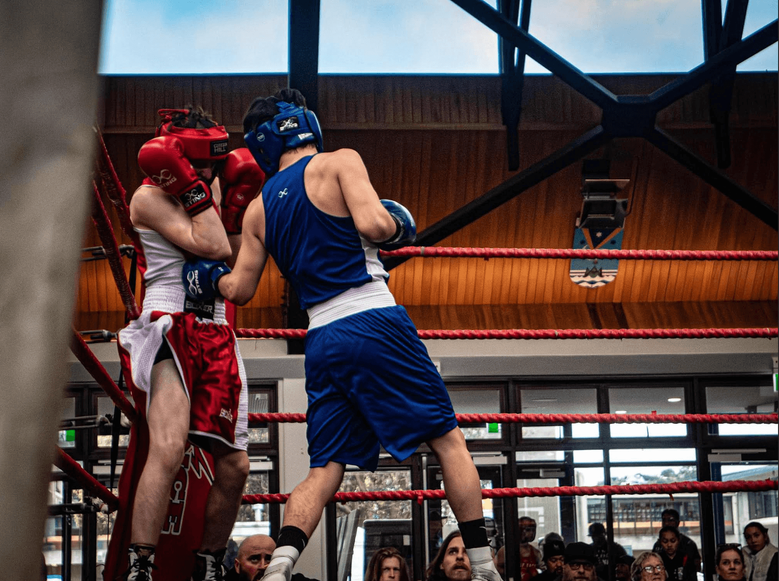 Athletes competing in the ring